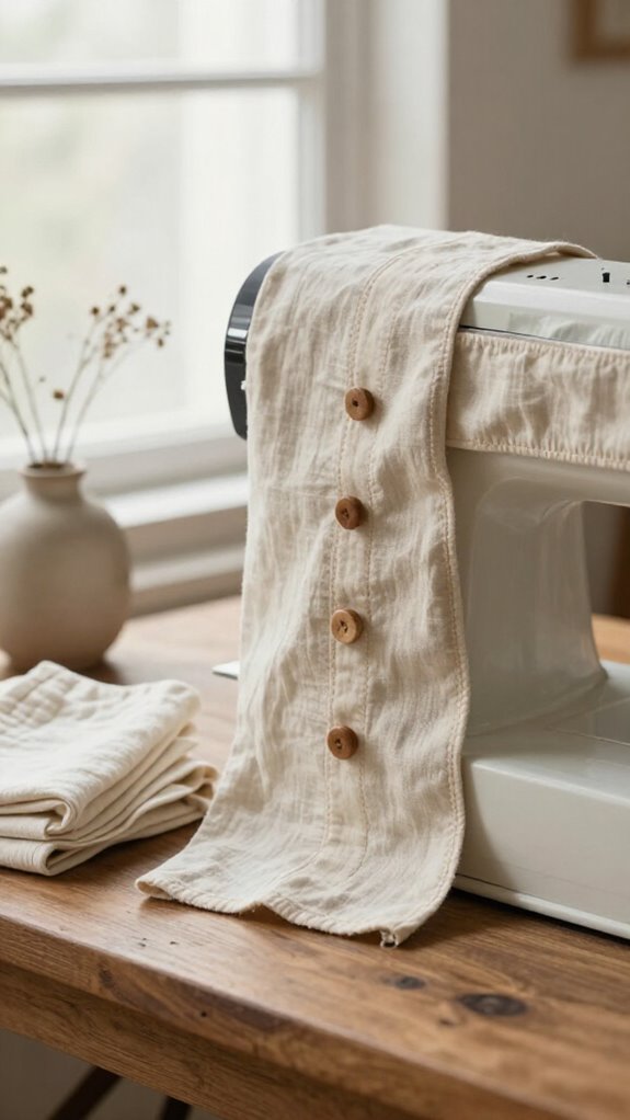 Sewing Machine Cover Ideas That Look Beautiful With Your Home Decor 18 cheerful buttoned sewing cover