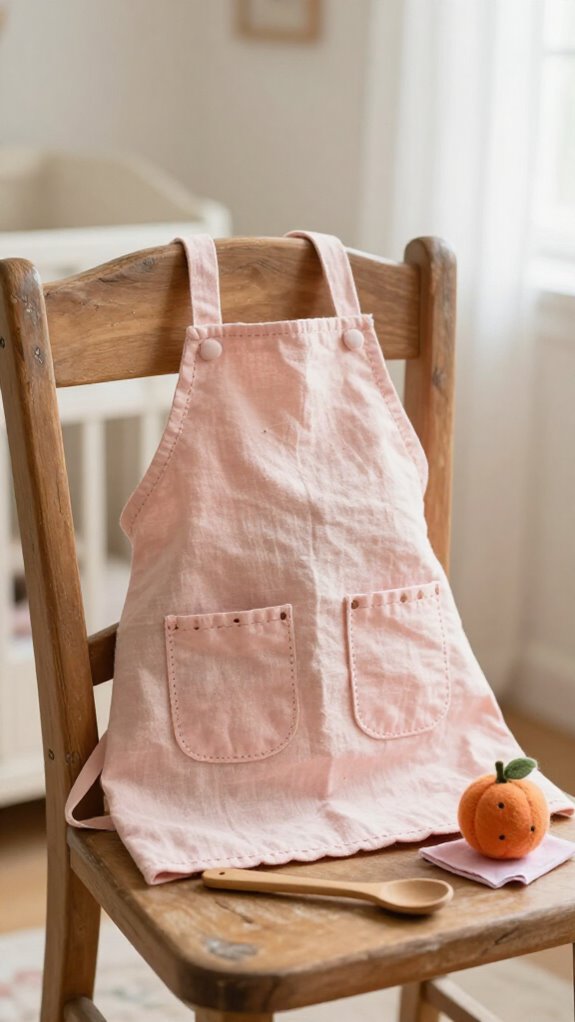 cheerful kids glitter apron