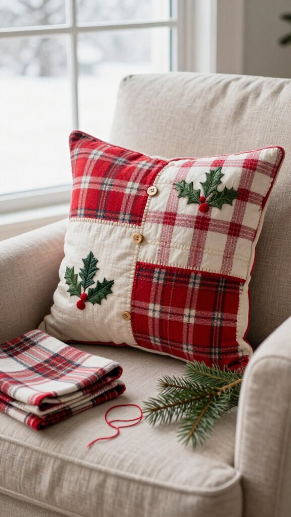 cherished holiday memories hug pillow