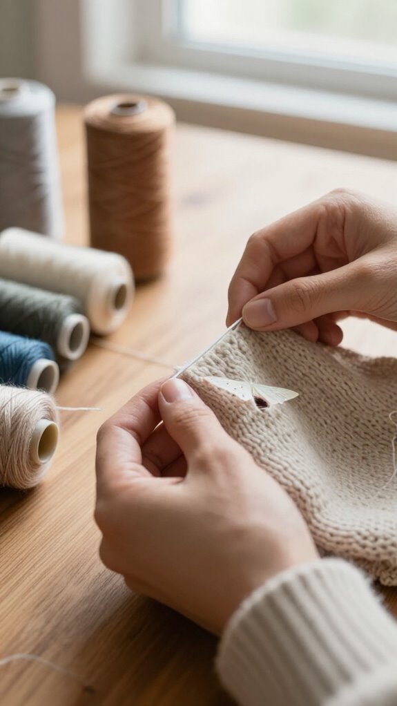 11 Smart Ways to Sew Holes in Clothes Without Making Them Obvious 13 choose thread for invisible repairs