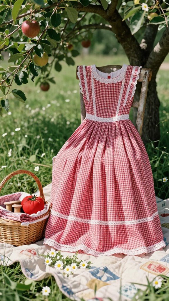 cinched waist picnic glamour