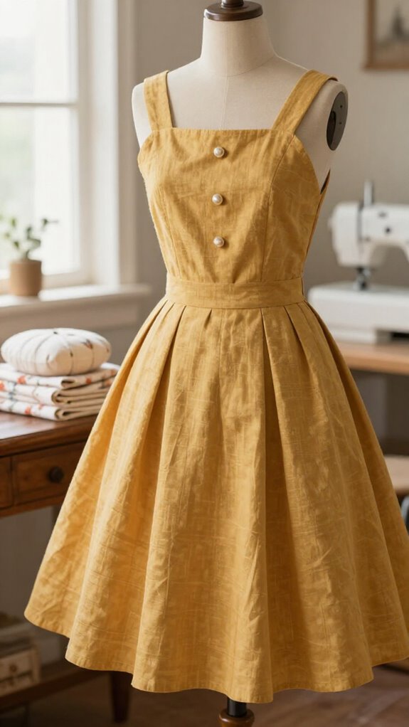 classic vintage pinafore dress