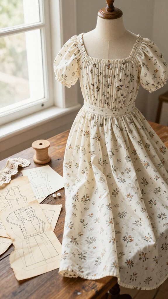 cottagecore gathered skirt charm