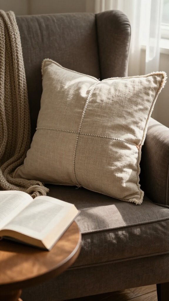 cozy reading pillow tutorial