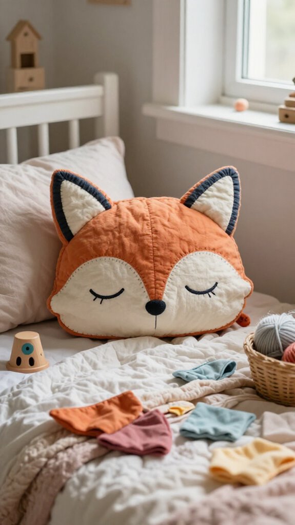 19 Sewing Projects for Kids That Make Their Rooms More Fun 4 cuddly felt stuffed pillow buddy