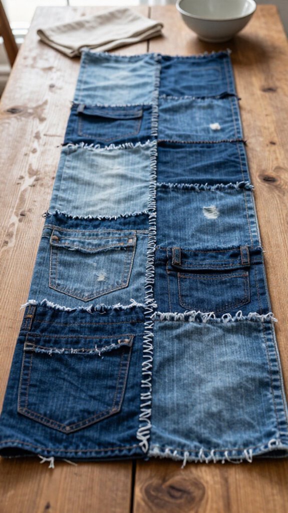 denim table runner stitching tips
