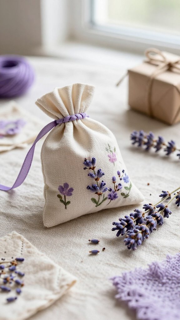 easy no sew lavender storage sachet