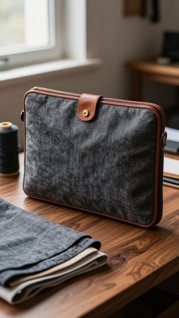 easy sew fabric laptop sleeve