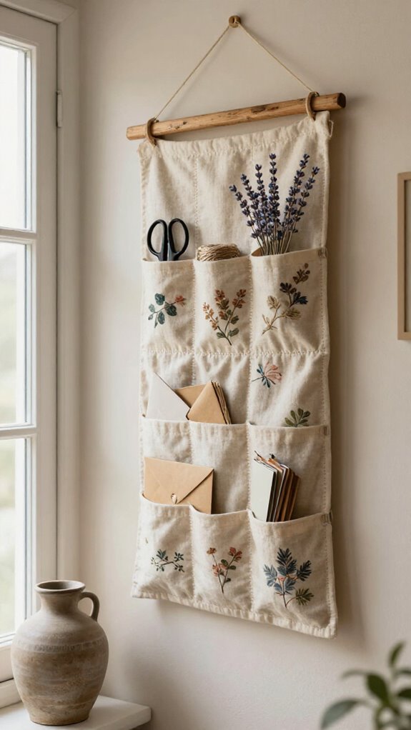 fabric wall pocket organizer