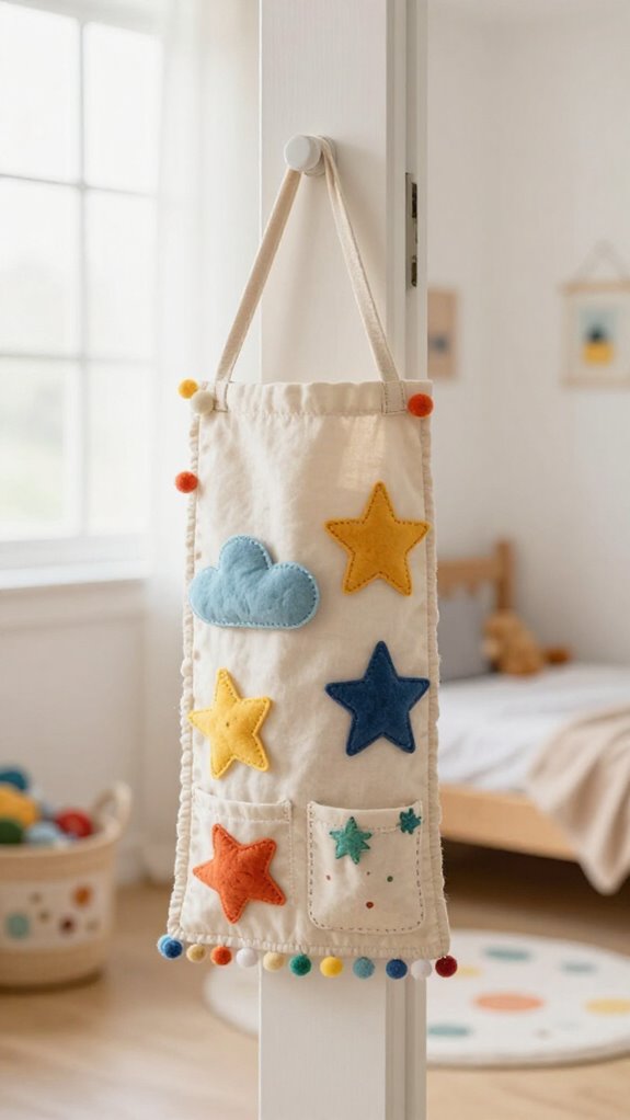19 Sewing Projects for Kids That Make Their Rooms More Fun 19 felt no fray door hanger loop