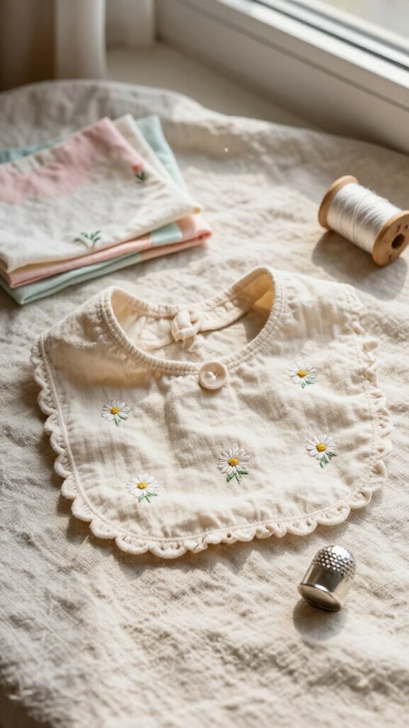 Sewing Baby Clothes Ideas That Feel Special Enough to Keep 13 hand stitched beginner baby bib