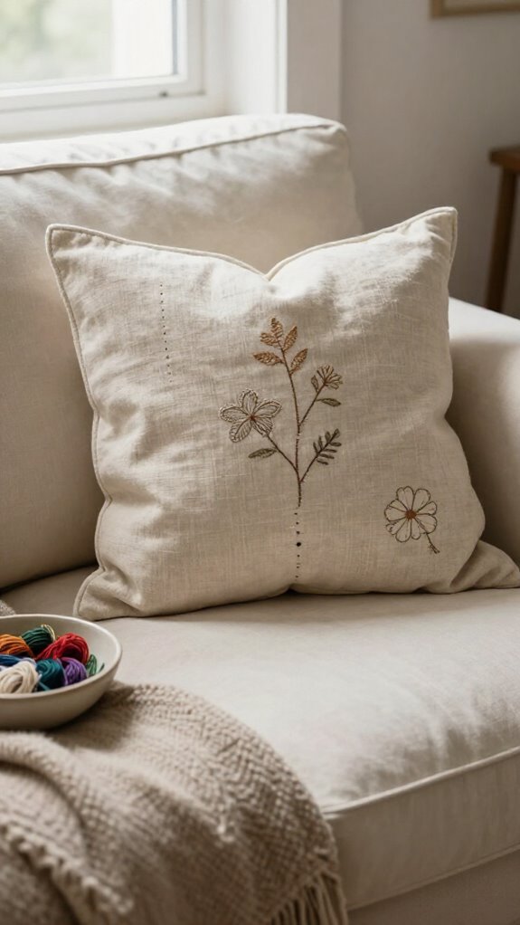 hand stitched cozy no machine pillow