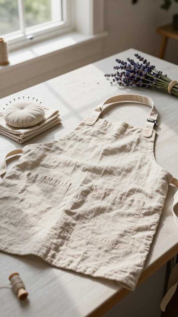 handmade cross back apron gift