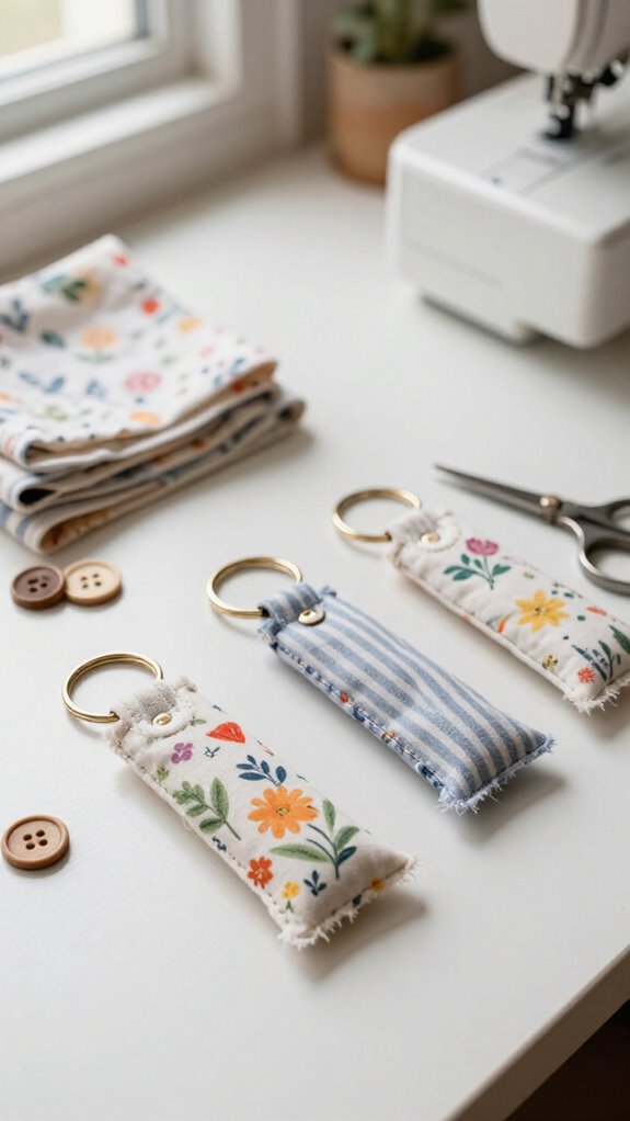 handmade fabric key holder