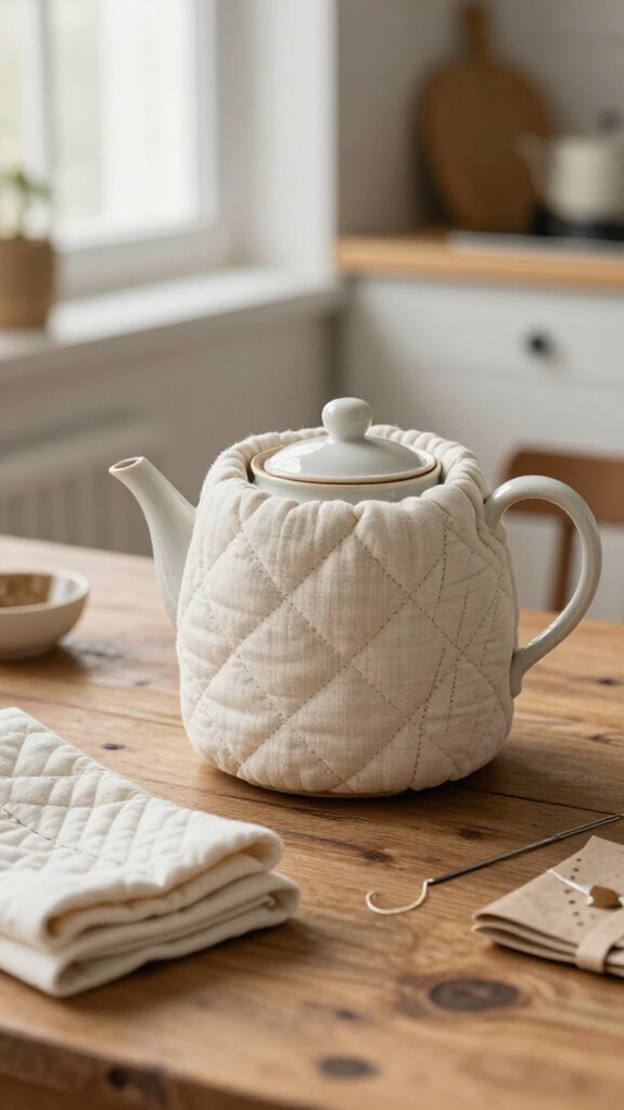 handmade tea wallet cozy pocket