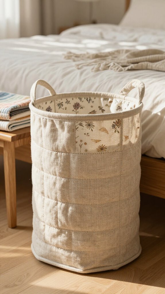 handmade waterproof fabric hamper