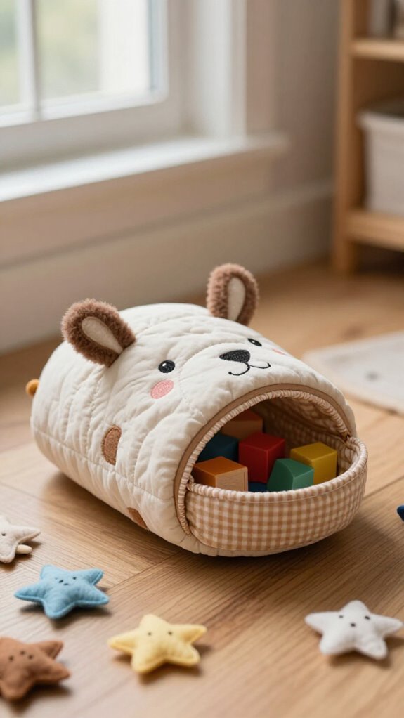 kid sized drawstring toy pouch