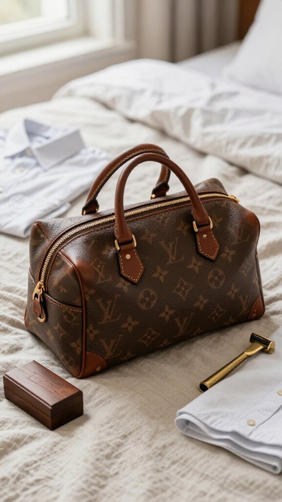 monogrammed travel grooming organizer