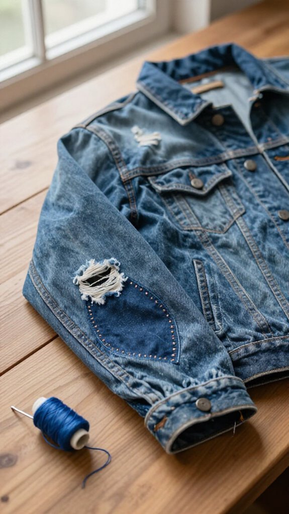 11 Smart Ways to Sew Holes in Clothes Without Making Them Obvious 14 patch holes for thin fabric