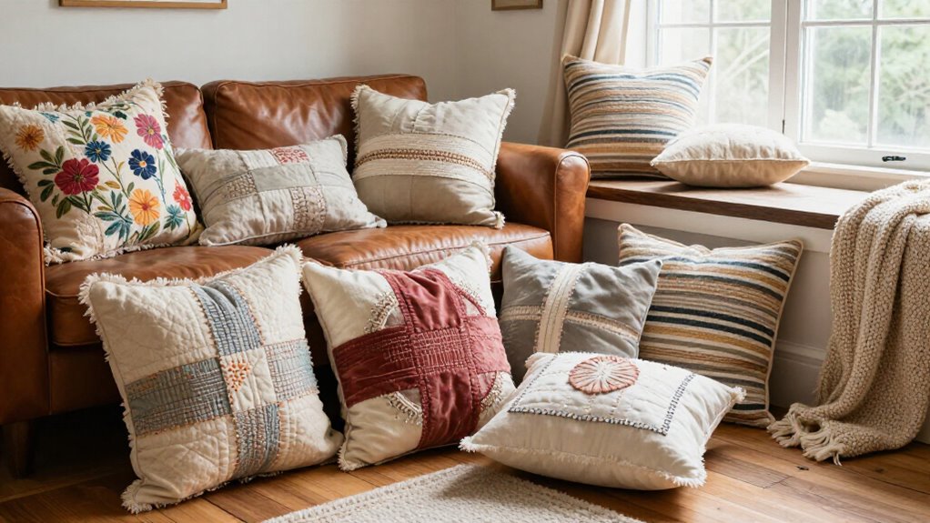 21 Sewing Pillow Ideas That Make Any Room Feel More Personal 3 personal handmade sewing pillow ideas