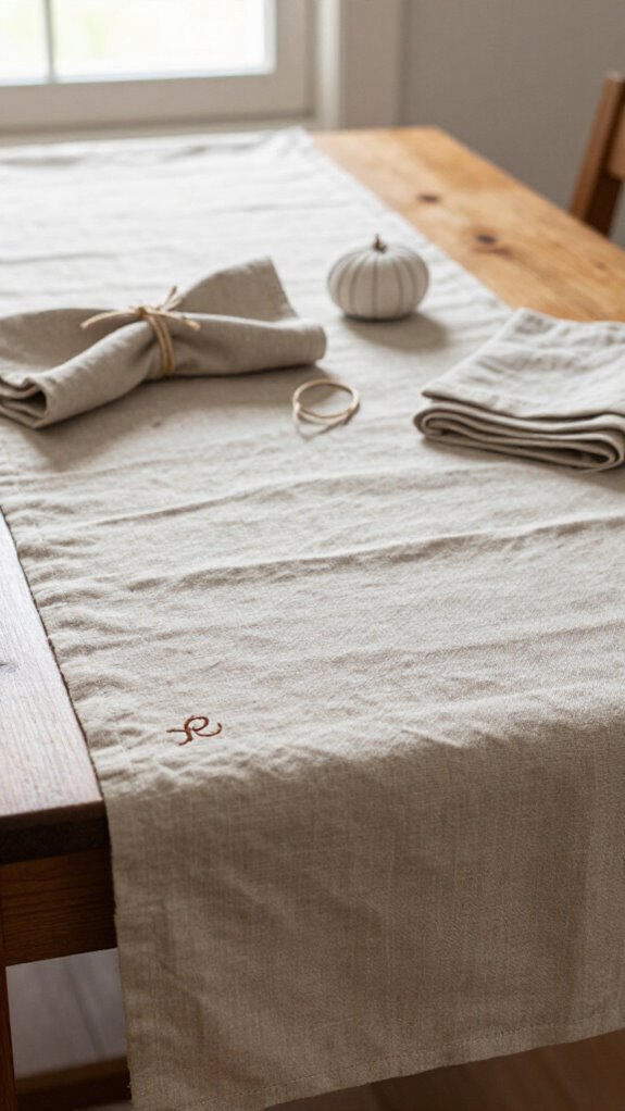 personalized handmade table runner gift