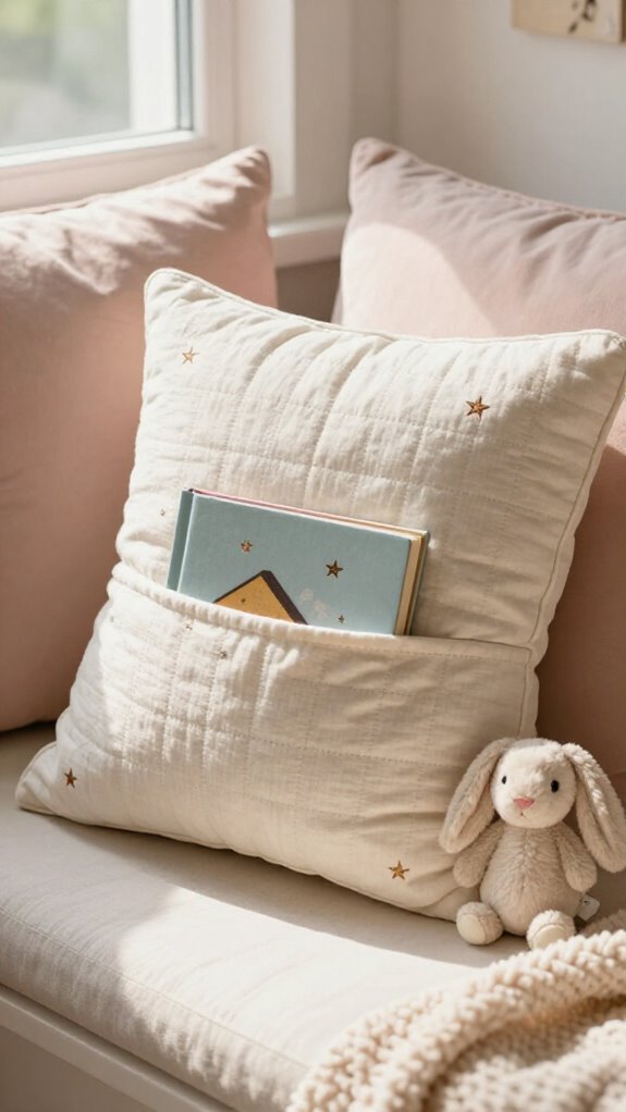 personalized reading pillow with zipper