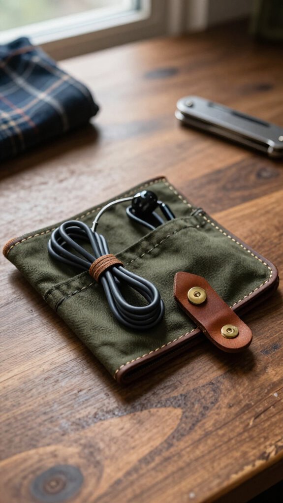 pocket sized cord organizer pouch