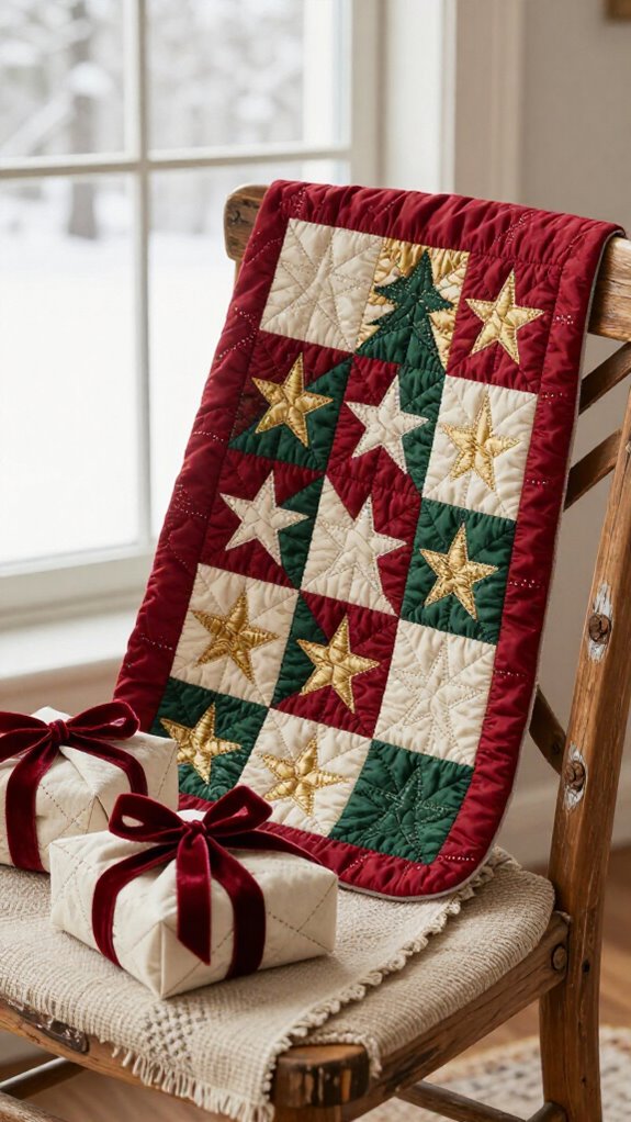 quilted christmas wall hanging gift