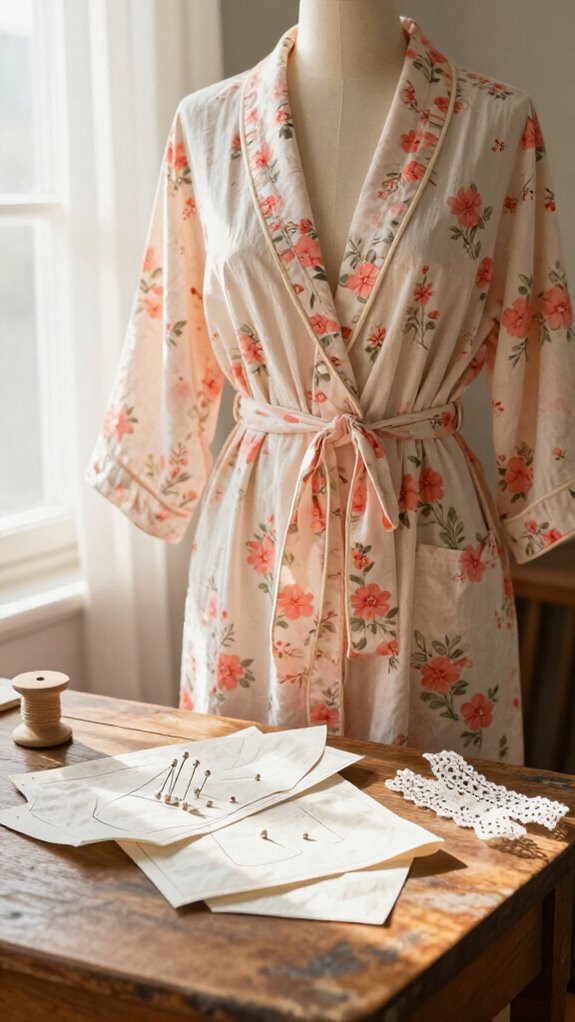 retro breezy tie belt robe