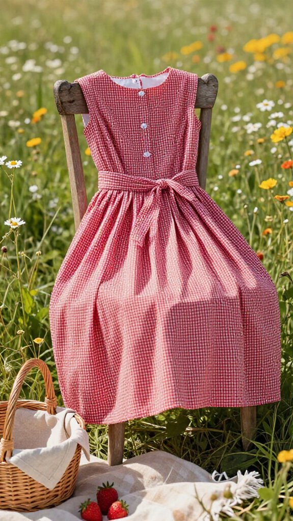 retro picnic dress 1950s style
