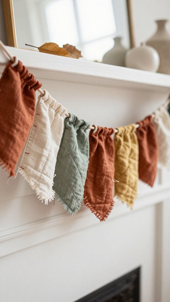 reversible fabric scrap garland