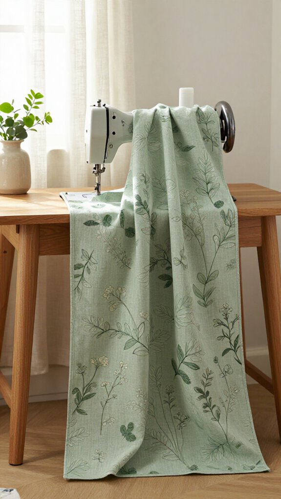 Sewing Machine Cover Ideas That Look Beautiful With Your Home Decor 8 sage botanical sewing machine cover