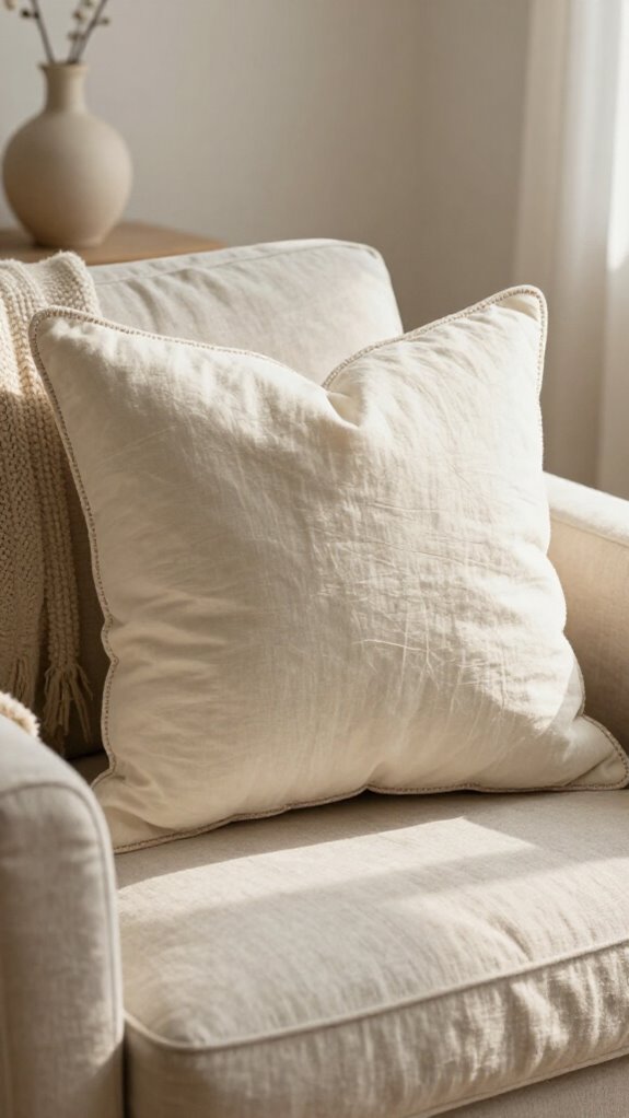 scalloped edge cotton pillowcase