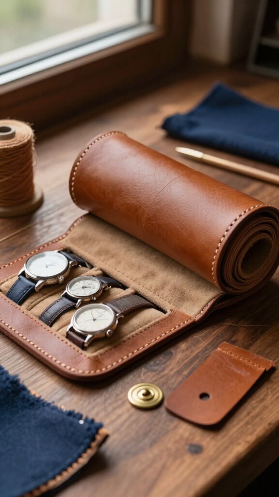 scratch free travel watch roll