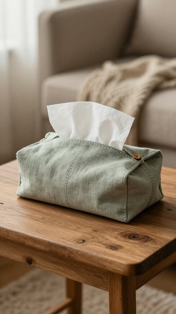 simple fabric tissue pocket cover