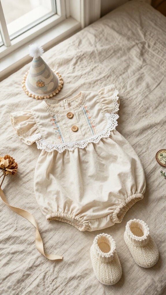 Sewing Baby Clothes Ideas That Feel Special Enough to Keep 16 snap crotch birthday romper