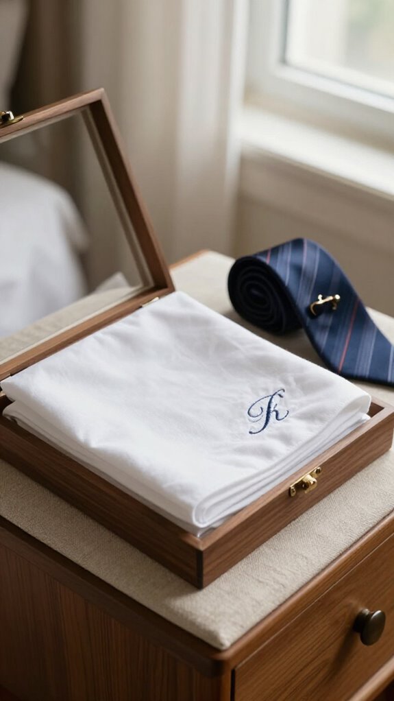 soft cotton monogram handkerchief set