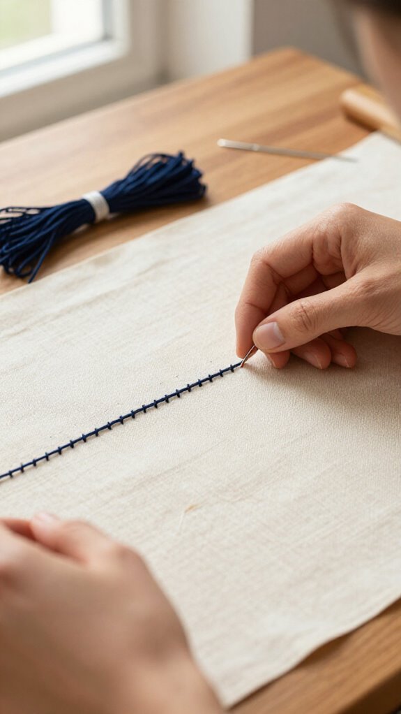 strong reliable backstitches for seams