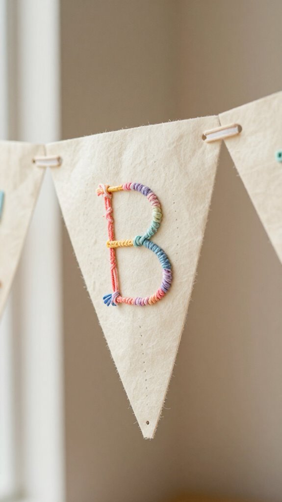 sturdy threaded paper banner