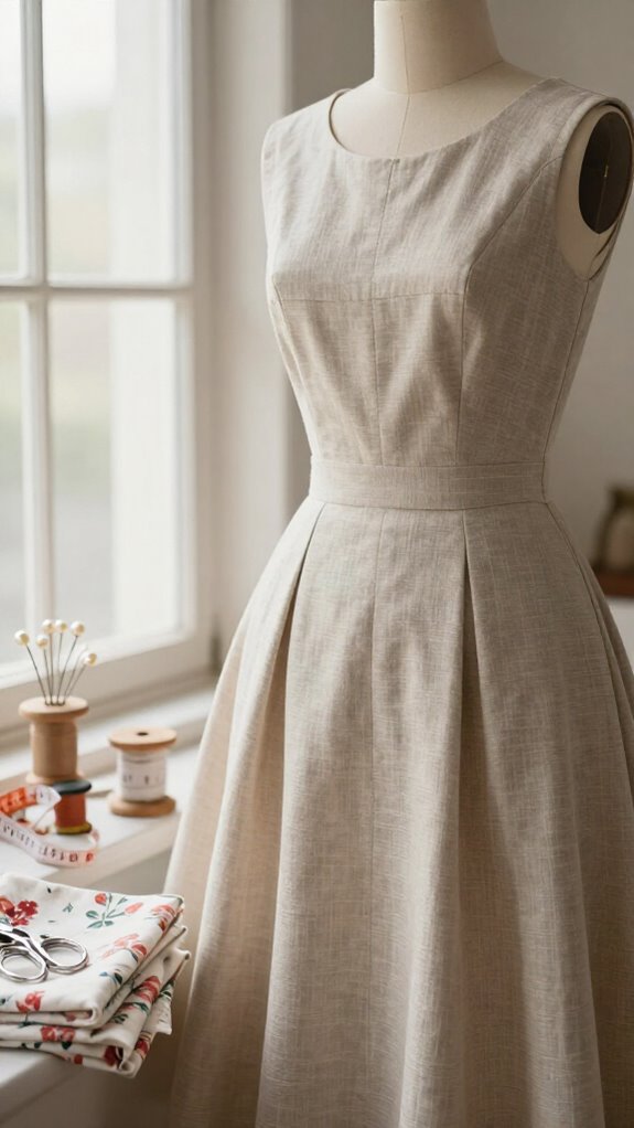 swinging 1960s shift dress