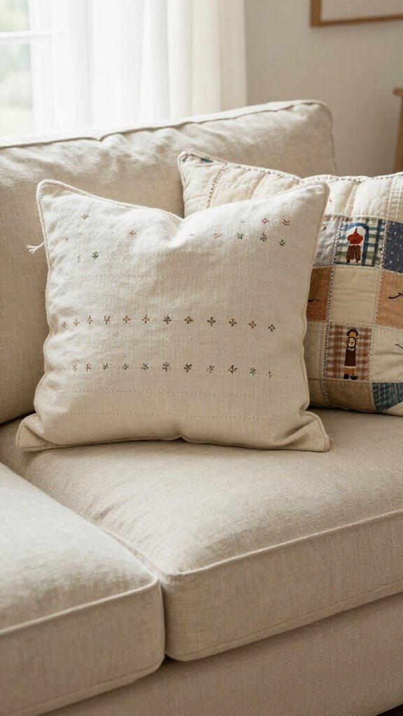 19 Sewing Pillow Ideas for a Cozy and Personal Home 16 tiny personalized family keepsake pillow