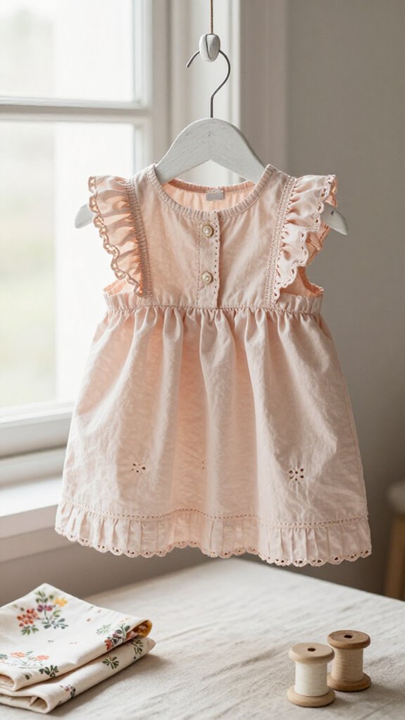 Sewing Baby Clothes Ideas That Feel Special Enough to Keep 11 tiny ruffled summer baby dress