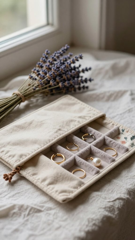 travel jewelry roll gift idea