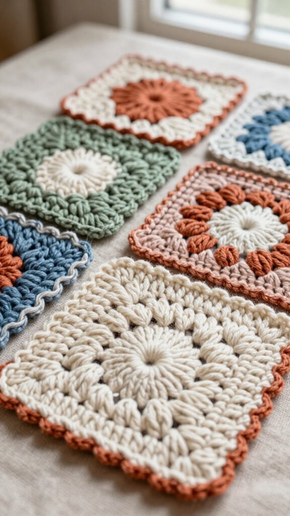 15 Beautiful Ways to Sew Granny Squares Together 15 twist stitched granny square border