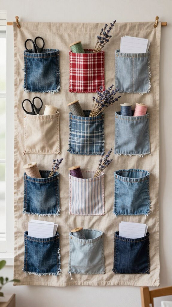 upcycled shirt pocket organizer