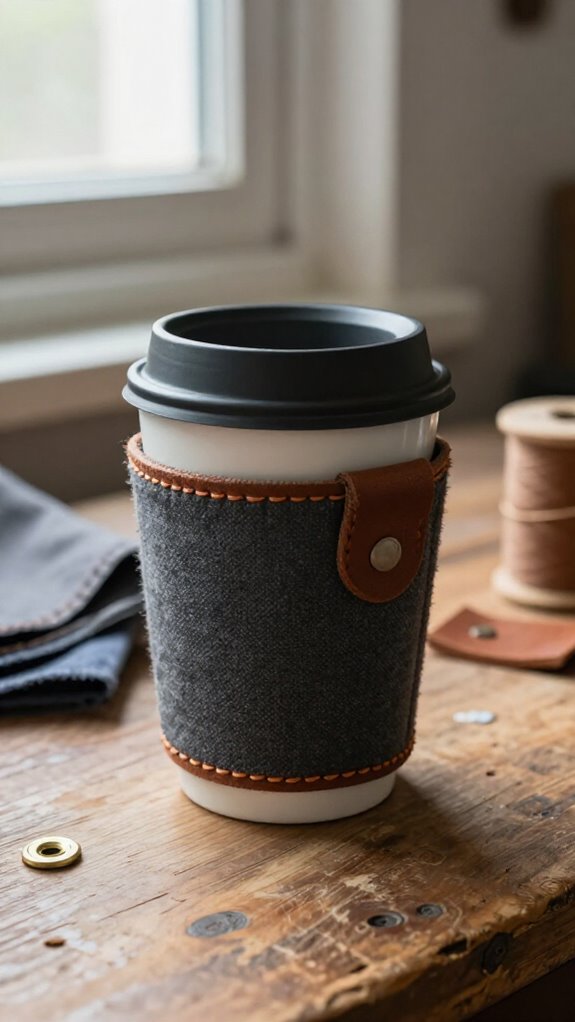 velcro adjustable fabric cup sleeve