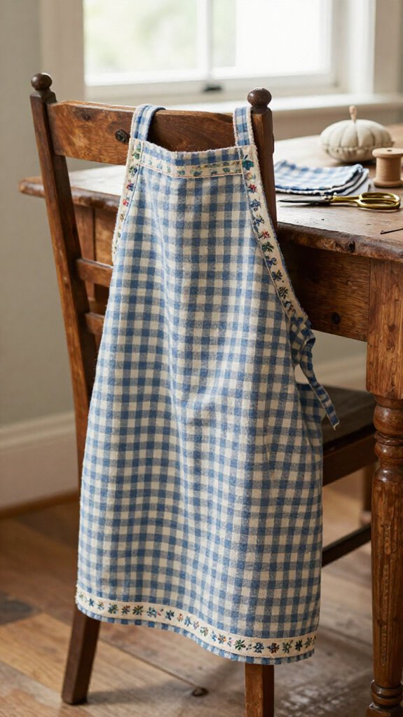 vintage cinched apron charm
