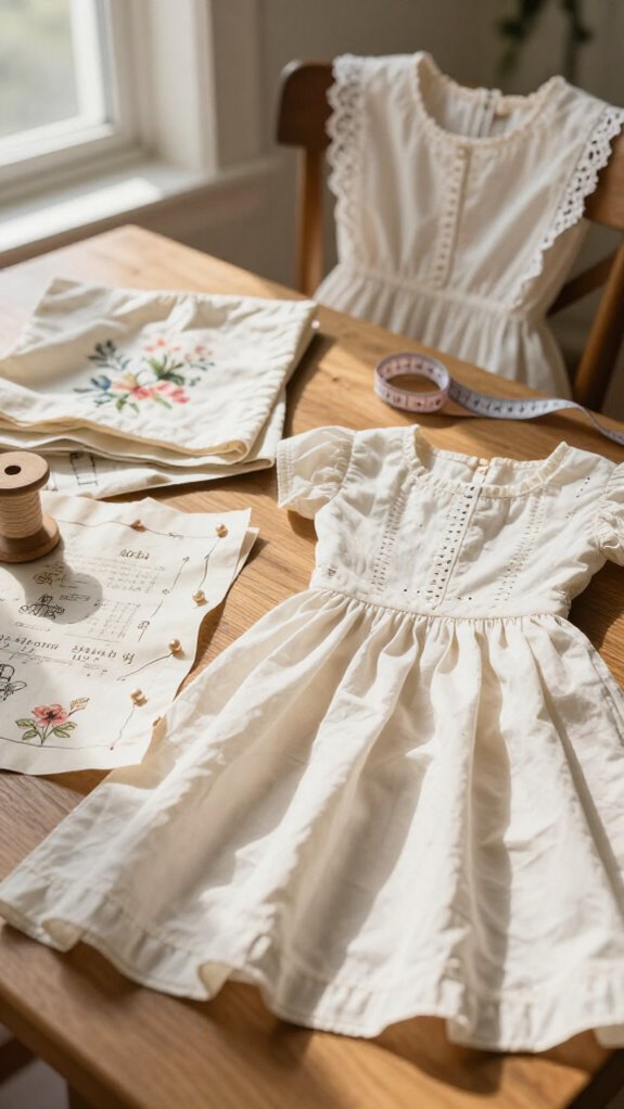 vintage cinched waist tea dress