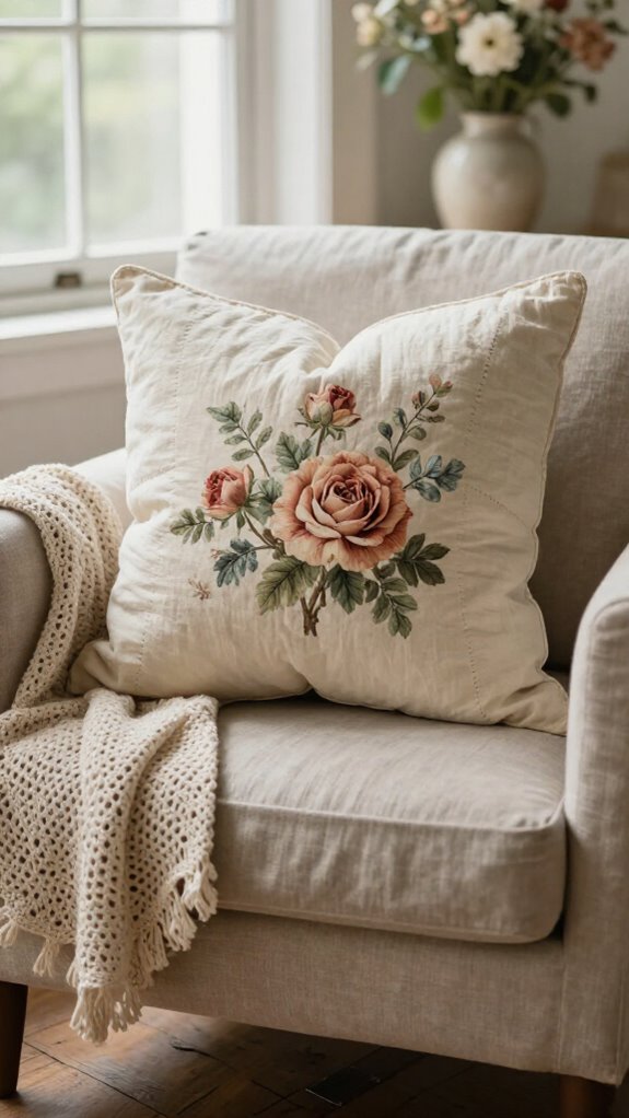19 Sewing Pillow Ideas for a Cozy and Personal Home 3 vintage floral pillow sewing tips