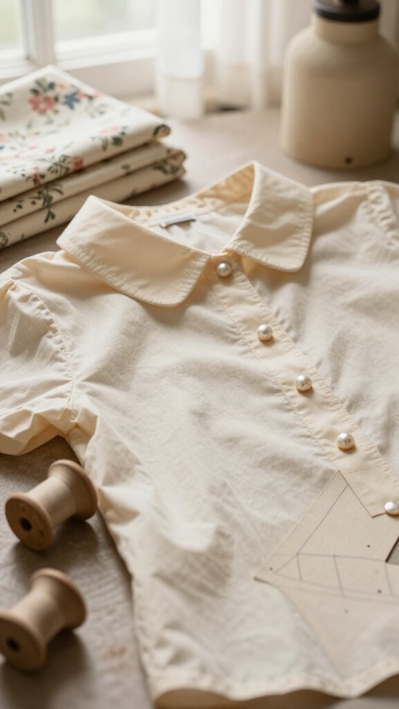 vintage peter pan collar blouse